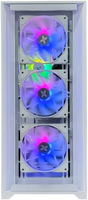 کامپیوتر گیمینگ فیوژن گیم سیکرت - پردازنده Intel Core i5-12400F | کارت گرافیک RTX 3050 8GB | رم 16GB DDR4 | حافظه SSD NVMe 1TB | خنک کننده بادی | مادربرد H610 | منبع تغذیه 500W 80+ | WiFi/BT/Win11 Pro | کامپیوتر رومیزی (سفید)