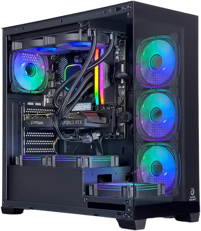کامپیوتر گیمینگ اینفینیتی - Intel Core i7-13700K | GeForce RTX 5060Ti 16GB | 32GB DDR5 RAM | 1TB NVMe SSD | خنک کننده مایع 240mm | مادربرد B760 | پاور 750W 80+ | WiFi/BT/Win11 Pro | کامپیوتر رومیزی