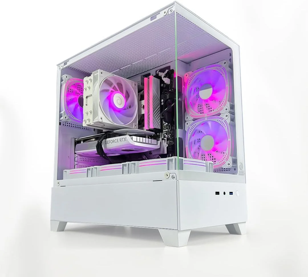 کامپیوتر گیمینگ GAME SEKRET Nova Skye XT - پردازنده Intel Core i5-13400F | کارت گرافیک RTX 5060 8GB | رم 16GB DDR4 | حافظه SSD NVMe 1TB + هارد دیسک 1TB | خنک کننده بادی | مادربرد H610 | منبع تغذیه 650W 80+ | WiFi/BT/Win11 Pro | کامپیوتر رومیزی