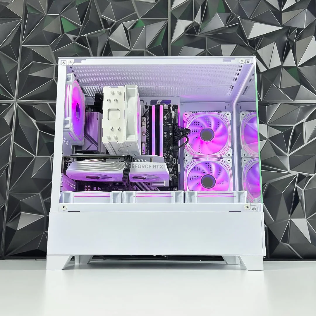 کامپیوتر گیمینگ GAME SEKRET Nova Skye XT - پردازنده Intel Core i5-13400F | کارت گرافیک RTX 5060 8GB | رم 16GB DDR4 | حافظه SSD NVMe 1TB + هارد دیسک 1TB | خنک کننده بادی | مادربرد H610 | منبع تغذیه 650W 80+ | WiFi/BT/Win11 Pro | کامپیوتر رومیزی