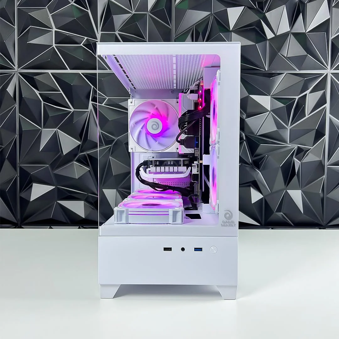 کامپیوتر گیمینگ GAME SEKRET Nova Skye XT - پردازنده Intel Core i5-13400F | کارت گرافیک RTX 5060 8GB | رم 16GB DDR4 | حافظه SSD NVMe 1TB + هارد دیسک 1TB | خنک کننده بادی | مادربرد H610 | منبع تغذیه 650W 80+ | WiFi/BT/Win11 Pro | کامپیوتر رومیزی