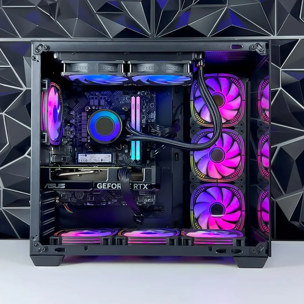 رایانه شخصی گیمینگ پیک گیم - AMD Ryzen 5-8500G | کارت گرافیک GeForce RTX 4060 8GB | رم 32GB DDR5 | حافظه SSD 1TB M.2 NVMe | خنک کننده مایع 240mm | مادربرد B650 MB | منبع تغذیه 650W 80+ | WiFi/BT/Win11 Pro | کامپیوتر رومیزی