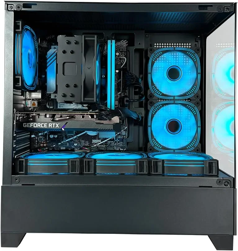 کامپیوتر گیمینگ Saber - پردازنده Intel Core i5-12400F | کارت گرافیک RX 580 8GB | رم 16GB DDR4 | حافظه SSD NVMe 1TB | خنک کننده بادی | مادربرد H610 | منبع تغذیه 500W 80+ | WiFi/BT/Win11 Pro | کامپیوتر رومیزی