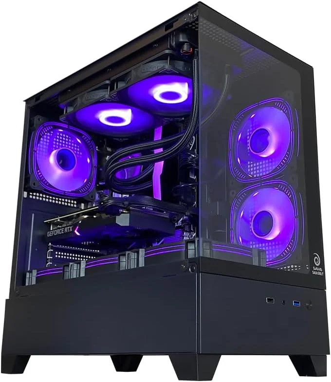 کامپیوتر گیمینگ Skye - پردازنده Intel Core i5-14400F | کارت گرافیک GeForce RTX 5060 8GB | رم 16GB DDR5 | حافظه SSD NVMe 1TB + هارد 2TB | خنک کننده مایع 240mm | مادربرد H610 | منبع تغذیه 650W 80+ | WiFi/BT/Win11 Pro | کامپیوتر رومیزی