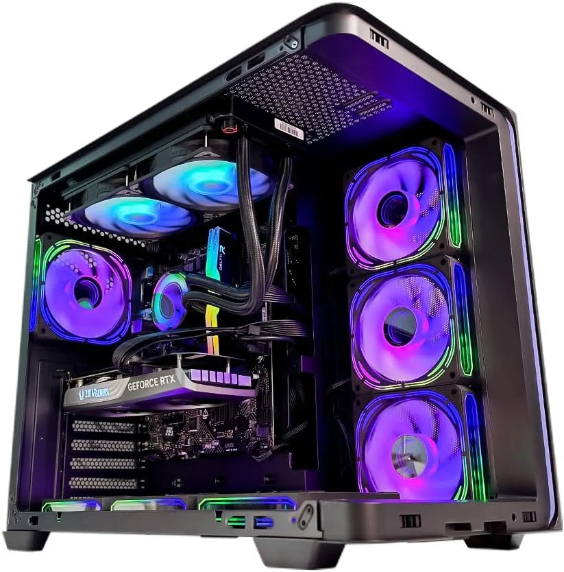 کامپیوتر گیمینگ SPK - AMD Ryzen 5-8500G | کارت گرافیک GeForce RTX 5060Ti 16GB | رم 32GB DDR5 | حافظه 2TB M.2 NVMe SSD | خنک کننده مایع 240mm با LCD | مادربرد X670 | منبع تغذیه 750W Bronze | WiFi/BT/Win11 Pro