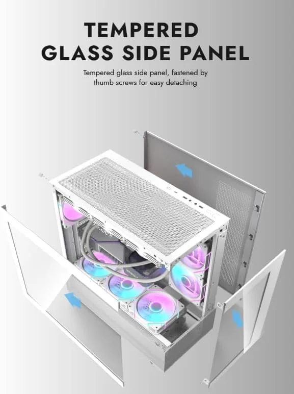 کامپیوتر گیمینگ استورم - پردازنده AMD Ryzen 7-7700X | کارت گرافیک NVIDIA RTX 4060 8GB | رم 32GB DDR5 | حافظه SSD 1TB M.2 NVMe | خنک کننده مایع | دارای WiFi | ویندوز 11 پرو | کیس کامپیوتر