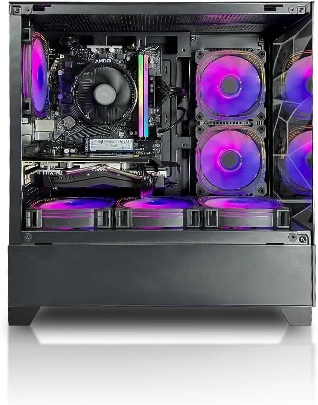 بسته رایانه شخصی گیمینگ StatPack - پردازنده Intel Core i7-12700 | کارت گرافیک RTX 3050 8GB | رم 16 گیگابایتی | SSD 1 ترابایتی | قابلیت اتصال به WiFi | ویندوز 11 پرو | مانیتور 24 اینچی + کیبورد، ماوس، هدفون | کامپیوتر رومیزی