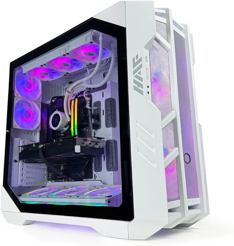 کامپیوتر گیمینگ Storm-x - AMD Ryzen 9-9950X3D | کارت گرافیک RTX 5080 16GB | رم 96GB D5 | حافظه اس اس دی NVMe 4TB | خنک کننده مایع 360mm با LCD | مادربرد X870 | منبع تغذیه 1000W پلاتینیوم | WiFi/BT/Win11 Pro | کامپیوتر رومیزی کامپیوتر گیمینگ Storm-x - AMD Ryzen 9-9950X3D | کارت گرافیک RTX 5080 16GB | رم 96GB D5 | حافظه اس اس دی NVMe 4TB | خنک کننده مایع 360mm با LCD | مادربرد X870 | منبع تغذیه 1000W پلاتینیوم | WiFi/BT/Win11 Pro | کامپیوتر رومیزی