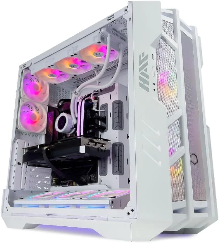 کامپیوتر گیمینگ Storm-x - AMD Ryzen 9-9950X3D | کارت گرافیک RTX 5080 16GB | رم 96GB D5 | حافظه اس اس دی NVMe 4TB | خنک کننده مایع 360mm با LCD | مادربرد X870 | منبع تغذیه 1000W پلاتینیوم | WiFi/BT/Win11 Pro | کامپیوتر رومیزی