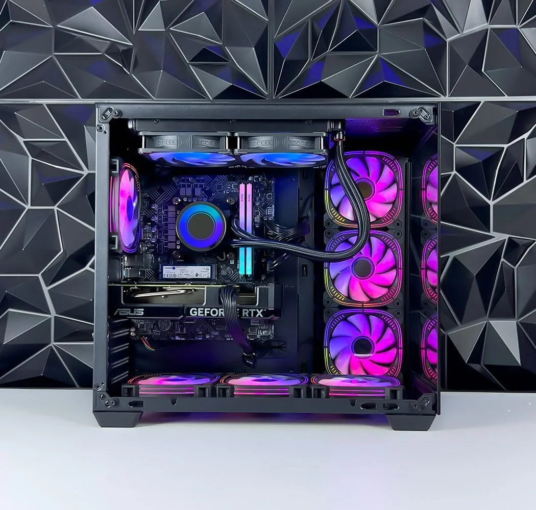 کامپیوتر گیمینگ والکری - پردازنده Intel Core i5-14400F | کارت گرافیک RTX 5060Ti 16GB | رم 32GB DDR5 | حافظه SSD NVMe 1TB | خنک کننده مایع 240mm | مادربرد B760 | منبع تغذیه 750W 80+ Bronze | WiFi/BT/Win11 Pro | کامپیوتر رومیزی