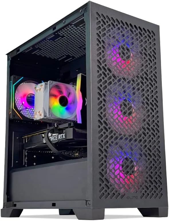 کامپیوتر گیمینگ Vortex - AMD Ryzen 5-3600 | کارت گرافیک GeForce RTX 3050 6GB | رم 16GB DDR4 | حافظه SSD 1TB M.2 NVMe | خنک کننده بادی | مادربرد B650 MB | منبع تغذیه 500W 80+ | WiFi/BT/Win11 Pro | کامپیوتر رومیزی