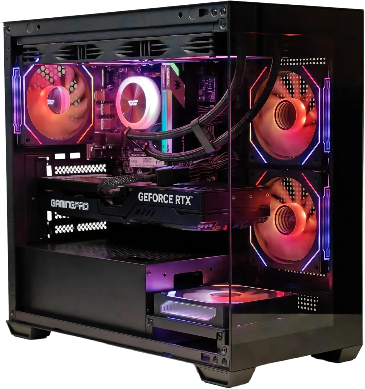 کامپیوتر گیمینگ AMD Ryzen 7-7800X3D تا 5.0 گیگاهرتز | پردازنده گرافیکی NVIDIA RTX 5060 8GB GDDR7 | رم 32GB DDR5 6000Mhz | SSD 1TB M.2 NVMe | خنک کننده مایع 360mm | دارای WiFi | ویندوز 11 پرو (RTX 5060 8GB) کامپیوتر گیمینگ AMD Ryzen 7-7800X3D تا 5.0 گیگاهرتز | پردازنده گرافیکی NVIDIA RTX 5060 8GB GDDR7 | رم 32GB DDR5 6000Mhz | SSD 1TB M.2 NVMe | خنک کننده مایع 360mm | دارای WiFi | ویندوز 11 پرو (RTX 5060 8GB)