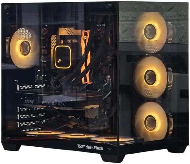 کامپیوتر رومیزی گیمینگ، پردازنده Core i9-14900KF، کارت گرافیک RTX 5060 8GB، رم 64GB DDR5، حافظه SSD NVMe 1TB، ویندوز 11 پرو کامپیوتر رومیزی گیمینگ، پردازنده Core i9-14900KF، کارت گرافیک RTX 5060 8GB، رم 64GB DDR5، حافظه SSD NVMe 1TB، ویندوز 11 پرو