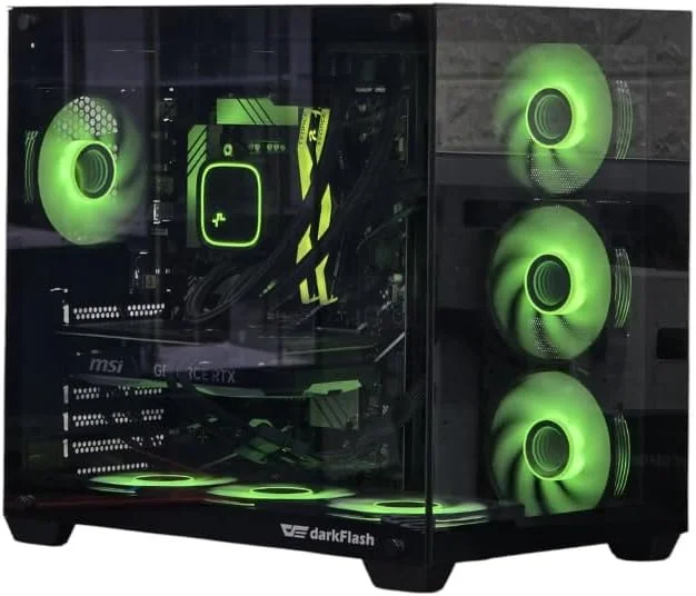 کامپیوتر رومیزی گیمینگ، پردازنده Core i9-14900KF، کارت گرافیک RTX 5060 8GB، رم 64GB DDR5، حافظه SSD NVMe 1TB، ویندوز 11 پرو کامپیوتر رومیزی گیمینگ، پردازنده Core i9-14900KF، کارت گرافیک RTX 5060 8GB، رم 64GB DDR5، حافظه SSD NVMe 1TB، ویندوز 11 پرو