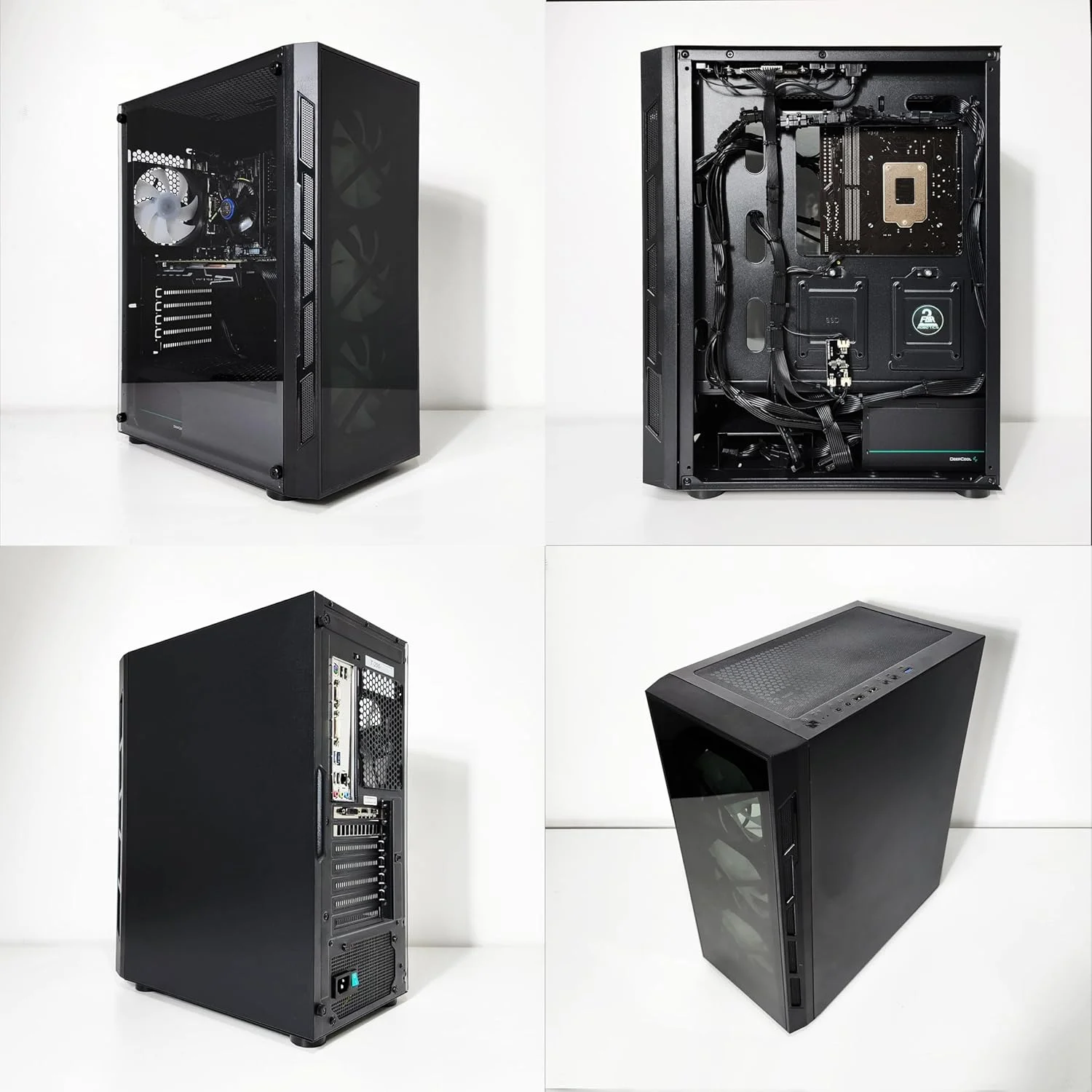 باندل کامپیوتر گیمینگ T-50 از 2 FAR ROBOTICS – اینتل i7-8700، GTX 1060، 16 گیگابایت DDR4، 1 ترابایت SSD، ویندوز 11 – مانیتور 24 اینچ، کیس RGB، کیبورد، ماوس، هدست – دسکتاپ استارتر با وای فای و بلوتوث