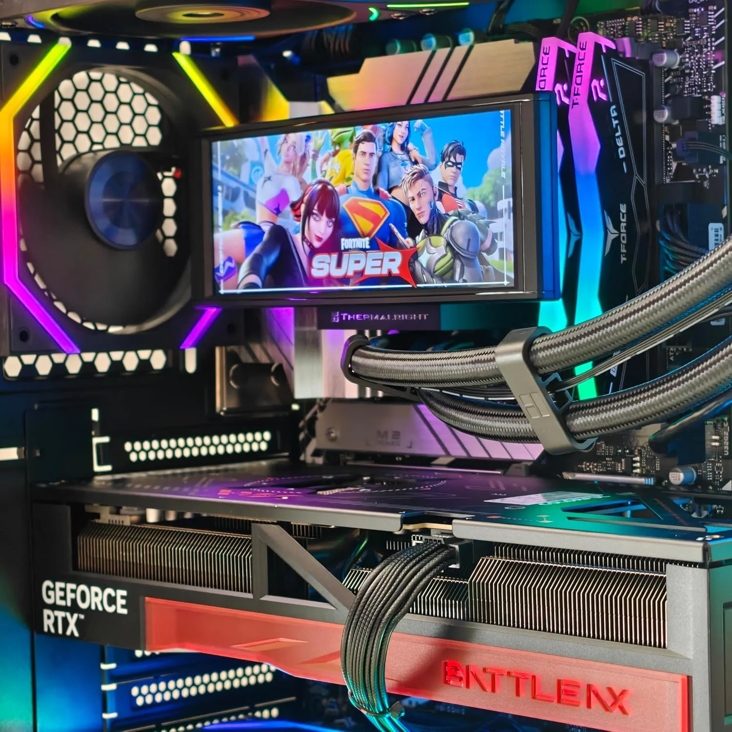 کامپیوتر گیمینگ i9-14900KF (تا 6.00 گیگاهرتز) | RTX 5060 8GB GDDR7 | SSD 2TB NVMe M.2 | RAM 32GB DDR5 6000MHZ | خنک کننده مایع پردازنده LCD 360MM | WIFI READY WIN 11 PRO