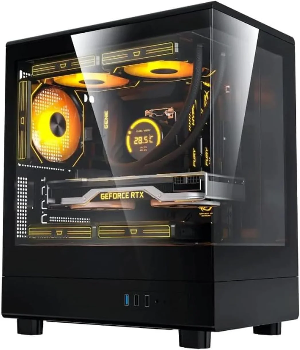 کامپیوتر گیمینگ رومیزی با عملکرد بالا، پردازنده Intel i5-12400F و کارت گرافیک RTX 3050 | رم DDR4 16GB | حافظه SSD 500GB | بدون خنک کننده پردازنده