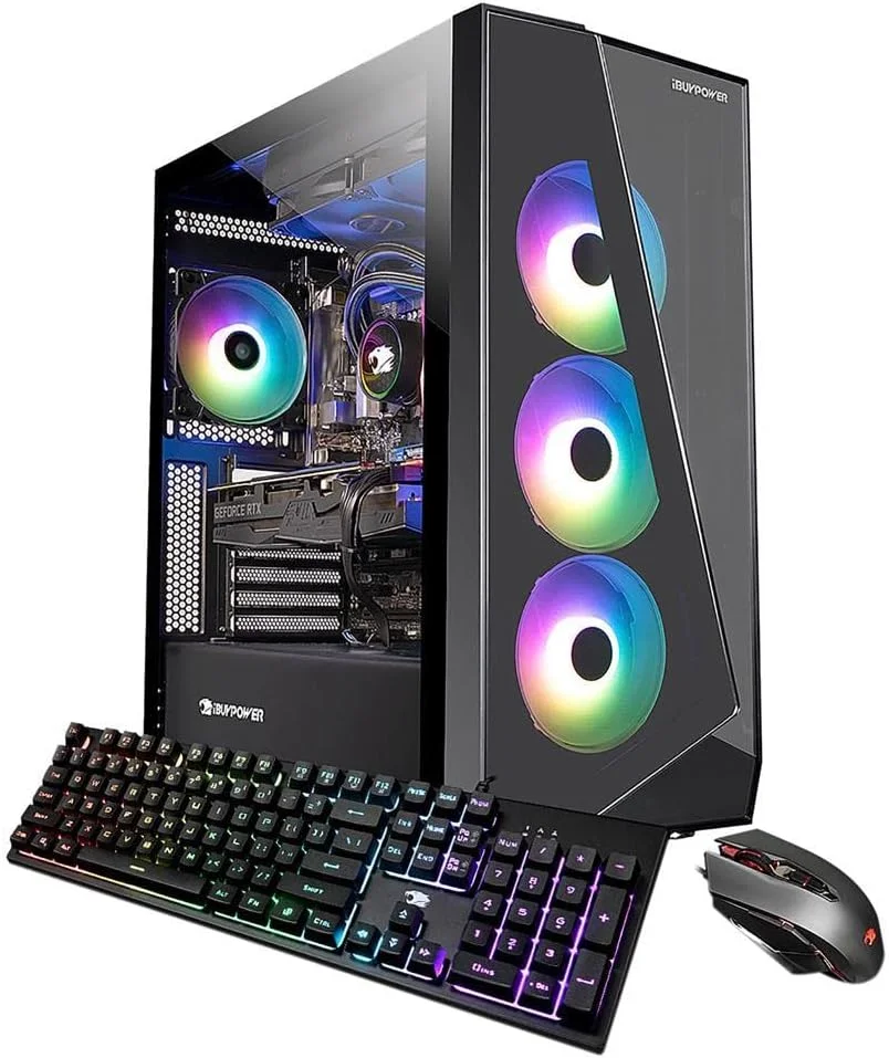 کامپیوتر گیمینگ حرفه ای آی‌بای‌پاور مدل SlateMono 237i (پردازنده Intel i7-12700KF 3.6GHz، کارت گرافیک GeForce RTX 3070 Ti 8GB، رم 16GB DDR4 RGB، حافظه 1TB NVMe SSD، وای‌فای، ویندوز 11 هوم)