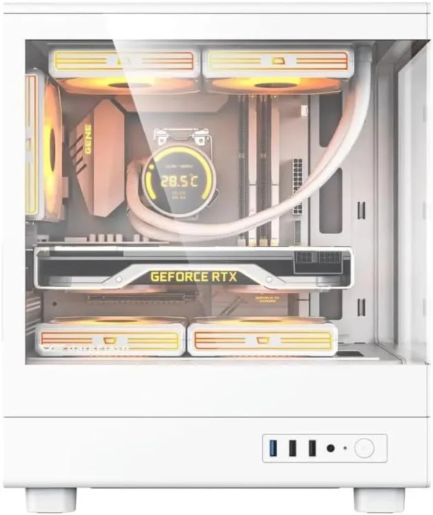 کامپیوتر گیمینگ رومیزی با عملکرد بالا | Core i5-12400F | GeForce RTX3050 | رم 16 گیگابایتی RGB، اس اس دی 500 گیگابایتی NVMe به همراه خنک کننده مایع Gamdias Aura GL240 V2