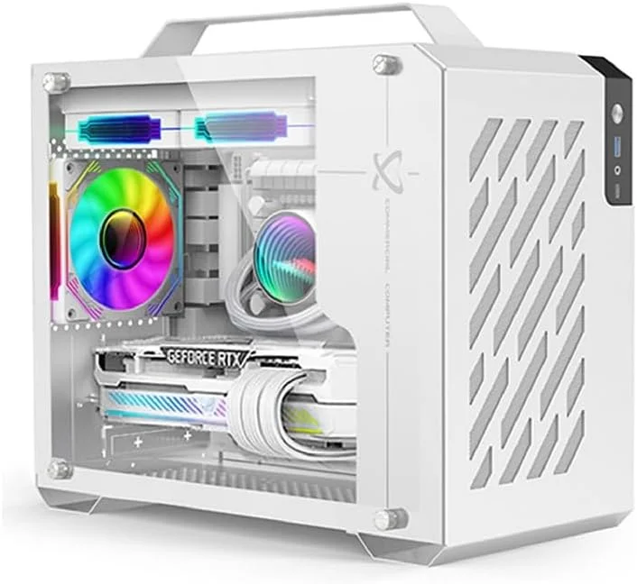 کامپیوتر رومیزی کوچک و قابل حمل مناسب بازی و کاربری حرفه ای سفید: پردازنده Core i7 | کارت گرافیک (انتخابی) | 16 گیگابایت رم | 1 ترابایت NVME/SSD | ویندوز 10 | وای فای و بلوتوث (Core i7 + GTX 750TI 2GB)