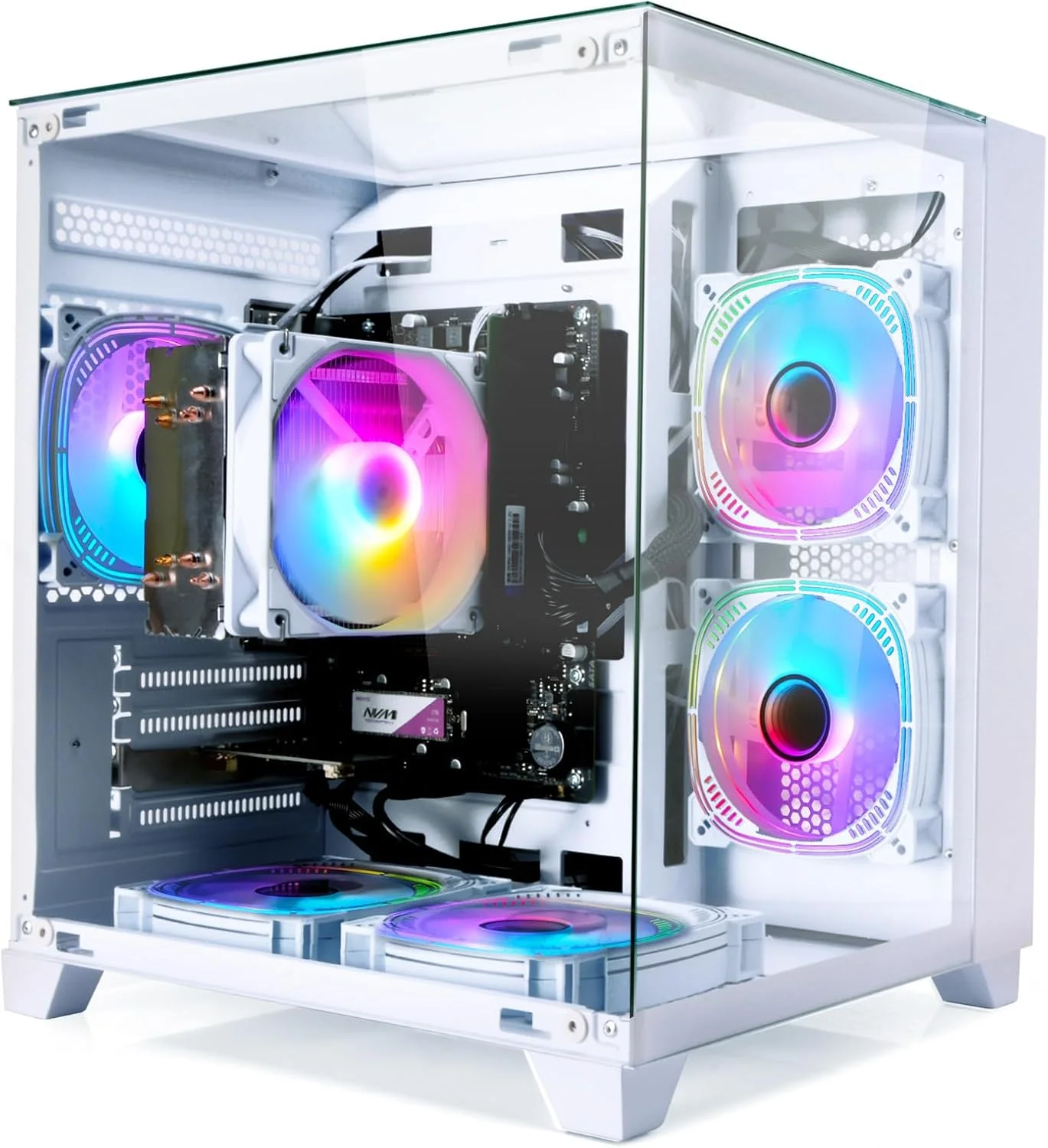 کامپیوتر گیمینگ رومیزی LXZ، R7 5700G، 4.4GHz، 32GB DDR4، 1TB NVMe SSD