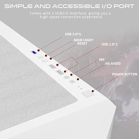 کامپیوتر گیمینگ با خنک کننده مایع CORE I7 7700 | گزینه های GPU | رم 32 گیگابایتی | SSD 2 ترابایتی | ویندوز 10/11 | WIFI 6 | کامپیوتر گیمینگ/ایستگاه کاری ایده آل و مقرون به صرفه (RTX 3050 8GB)