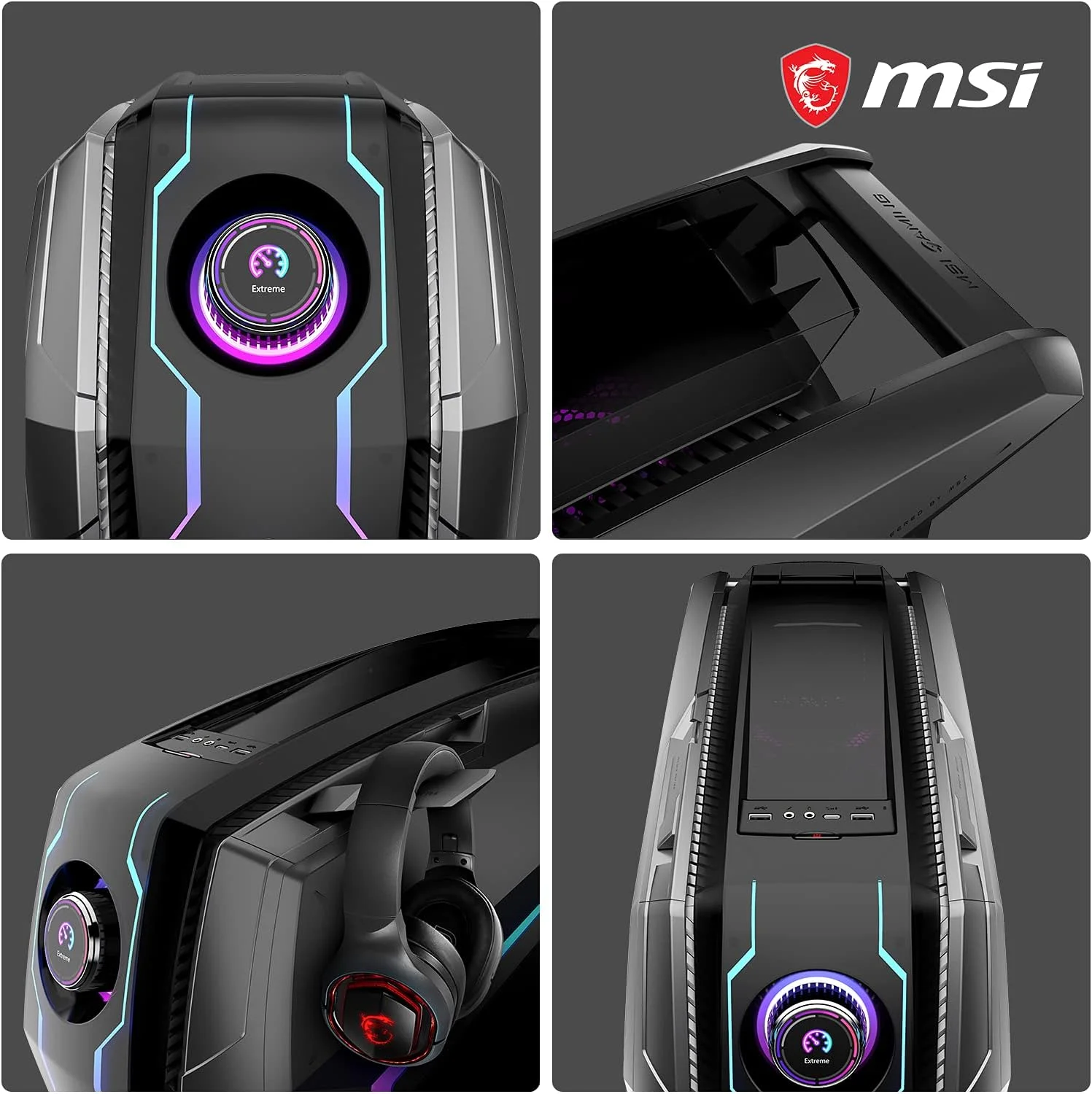 کامپیوتر گیمینگ دسکتاپ MSI MEG Aegis Ti5 با پردازنده Intel Core i7-12700KF، کارت گرافیک NVIDIA GeForce RTX 3080 Ti VENTUS 3X 12G، رم 128 گیگابایتی، SSD 2 ترابایتی