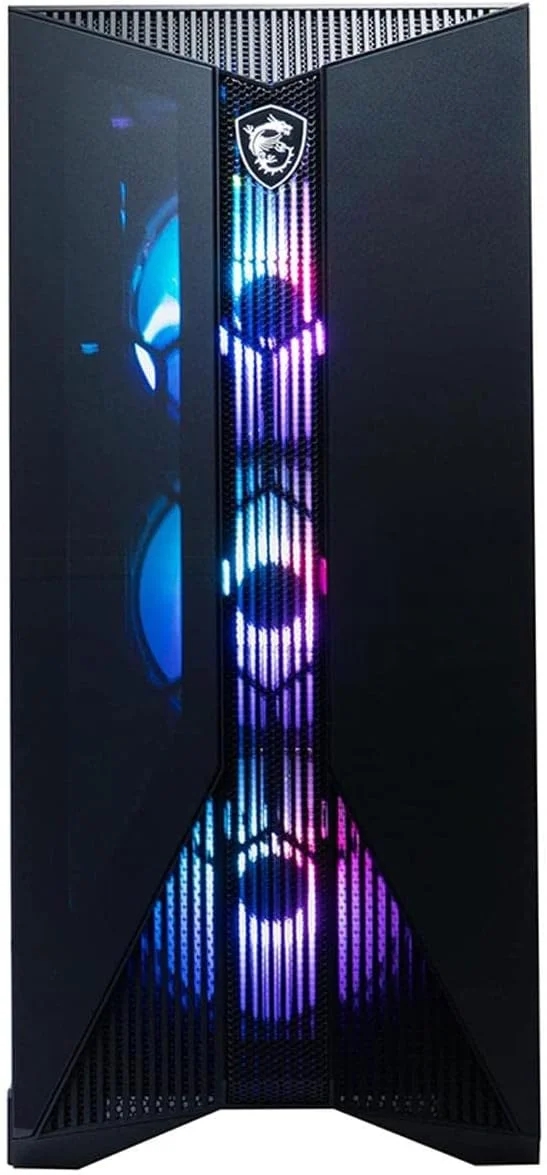 کامپیوتر گیمینگ دسکتاپ MSI Aegis RS (کیس)، پردازنده Intel Core i9-12900KF، کارت گرافیک GeForce RTX 3090، حافظه 32 گیگابایتی (دو کاناله)، 2 ترابایت SSD + 2 ترابایت HDD، WiFi 6E، خنک کننده مایع، USB Type-C، آماده واقعیت مجازی، ویندوز 11 هوم (12TJ-282US)