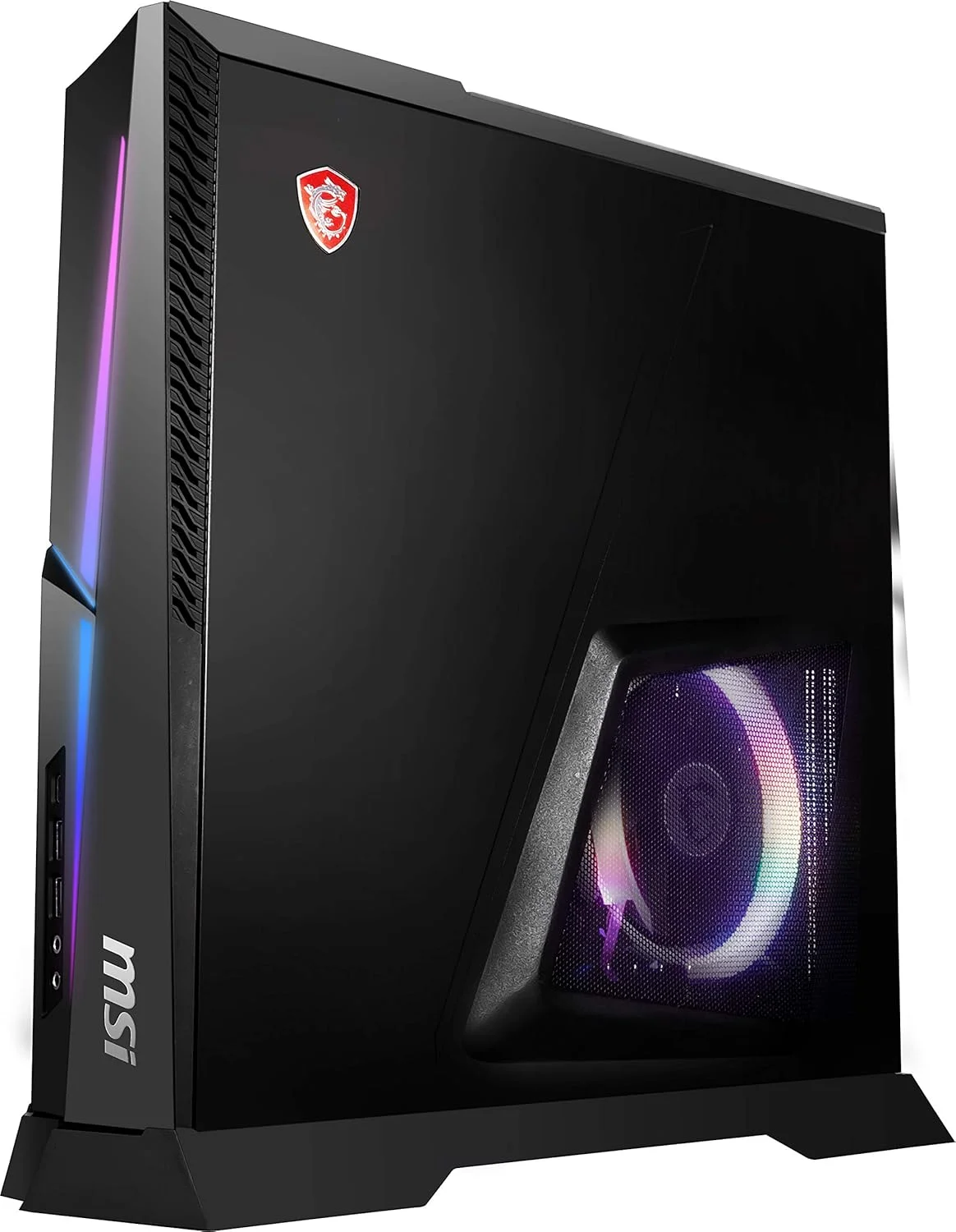 کامپیوتر گیمینگ MSI MPG Trident AS 10SC-1208US SFF، پردازنده Intel Core i7-10700F، کارت گرافیک GeForce RTX 2060 Super، حافظه 16 گیگابایتی، SSD 1 ترابایتی، WiFi 6، USB Type-C، ویندوز 10 هوم، مشکی