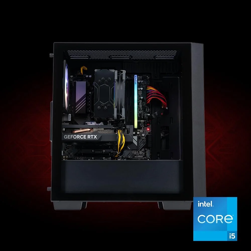 کامپیوتر گیمینگ ایسر Nitro 60 N60-640-UR11 | پردازنده 10 هسته ای Intel Core i5-14400F | کارت گرافیک NVIDIA GeForce RTX 4060 | رم 16 گیگابایتی DDR5 | حافظه اس اس دی 1 ترابایتی PCIe Gen 4 | وای فای 802.11ac | گیگابیت اترنت | ویندوز 11 هوم