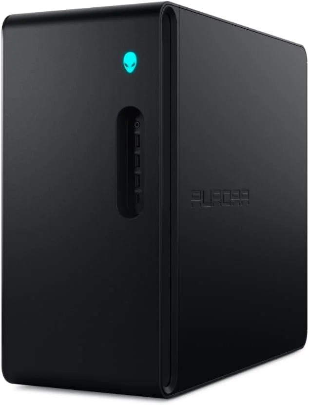 جدیدترین کامپیوتر رومیزی گیمینگ دِل Alien.Ware Aurora R16 - پردازنده Intel Core Ultra 9 285، رم 64 گیگابایت DDR5 5200 MT/s، حافظه SSD 2 ترابایت، کارت گرافیک GeForce RTX 5080 16GB GDDR7 با عملکرد هوش مصنوعی، منبع تغذیه 1000 وات، پنل جانبی شفاف، ویندوز 11
