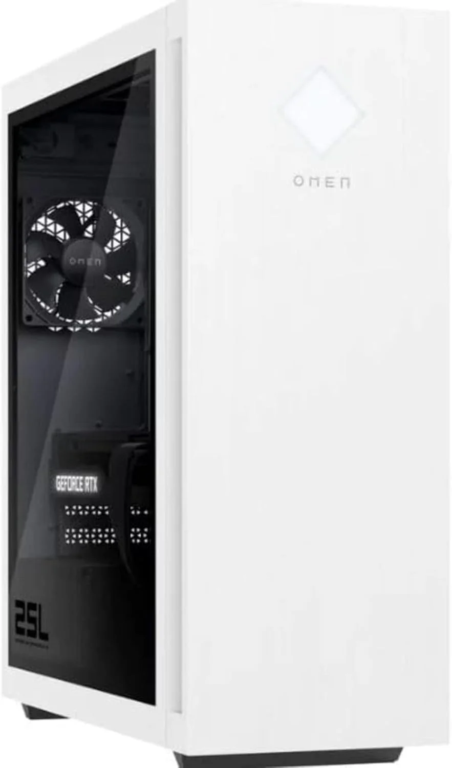 کامپیوتر رومیزی HP Omen 25L GT15 اینتل (2023) | Core i5-14400F - هارد درایو SSD 32 گیگابایتی - رم 32 گیگابایتی | 10 هسته @ 4.7 گیگاهرتز Win 11 Home مشکی (بازسازی شده)