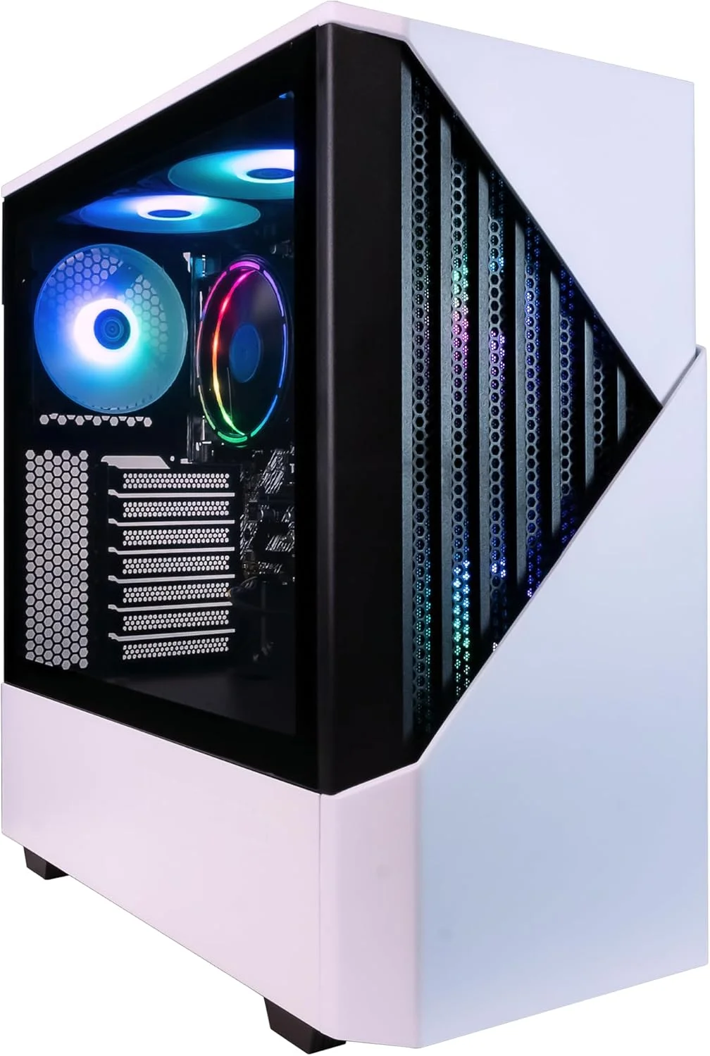 کامپیوتر گیمینگ اسمبل شده Periphio Castle - پردازنده AMD Ryzen 5 5600G (توربو 4.4 گیگاهرتز) | کارت گرافیک Radeon Vega 7 iGPU (4GB) | حافظه 1 ترابایت M.2 NVMe SSD | رم 16 گیگابایت DDR4 | کامپیوتر رومیزی گیمینگ Windows 10 | وای فای 5G + BT…