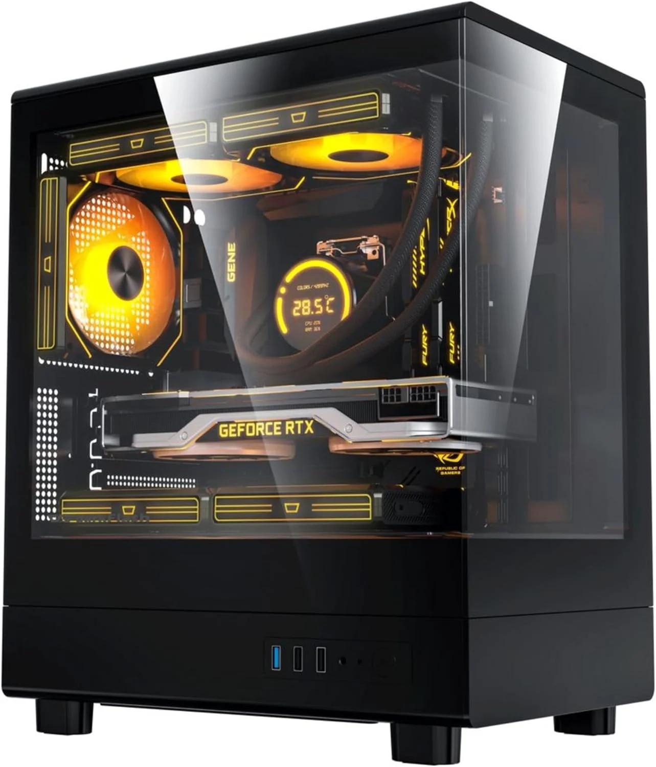 نیروگاه بازی های رایانه ای - i5-12400F، RTX 5060 8GB، 16GB DDR5 RAM، 1TB SSD، خنک کننده مایع 240mm - دسکتاپ با عملکرد بالا