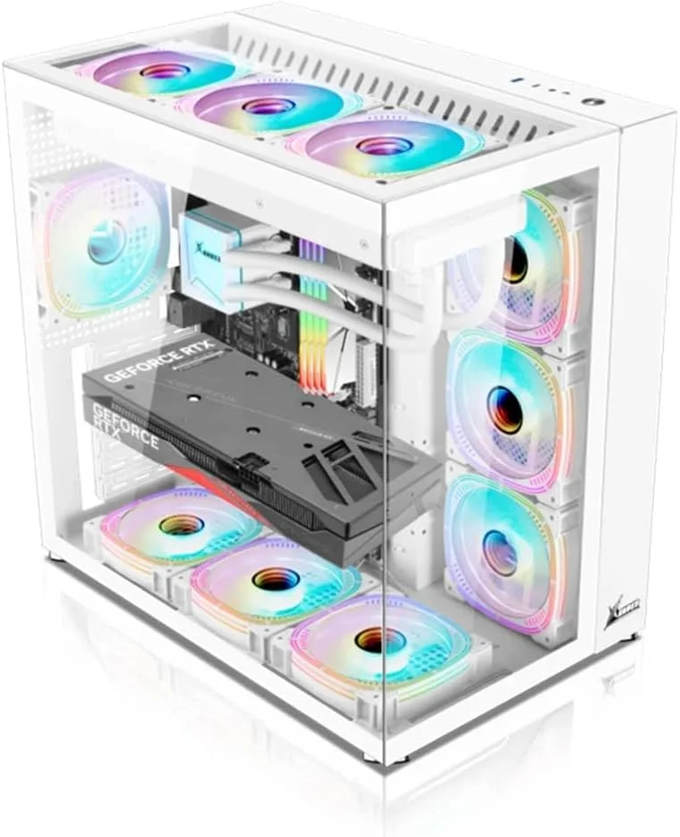 کامپیوتر رومیزی از پیش ساخته شده مناسب بازی/ایستگاه کاری: CORE I5 10400F | رم 16 گیگابایت | انتخاب کارت گرافیک | 512 گیگابایت NVME SSD + 2 ترابایت HDD | ویندوز 11 | وای فای و بلوتوث آماده (Core i5 10400F + GTX 1050 TI 4GB)