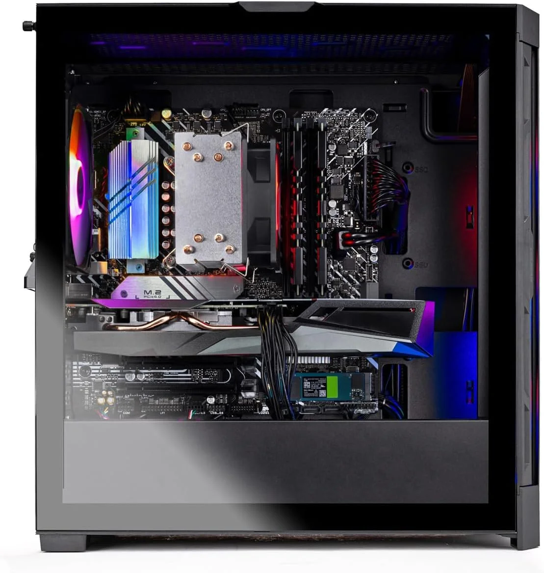 کامپیوتر گیمینگ دسکتاپ Skytech Blaze4، رایزن 7 7700 3.8 گیگاهرتز (5.3 گیگاهرتز توربو بوست)، AMD RX 9070 XT 16GB GDDR6، اس اس دی 1 ترابایتی NVMe، رم 16 گیگابایتی DDR5 6000، پاور 850 واتی گلد، وای فای، ویندوز 11