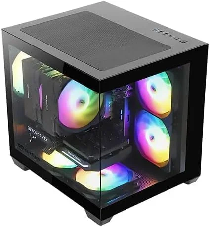 کامپیوتر رومیزی گیمینگ و ورک استیشن رایزن 5 (6 هسته 12 رشته): | انتخاب کارت گرافیک | 16 گیگابایت رم | 1 ترابایت SSD | ویندوز 10 | وای فای بلوتوث (رایزن 5 + کارت گرافیک GTX 1060 6GB)