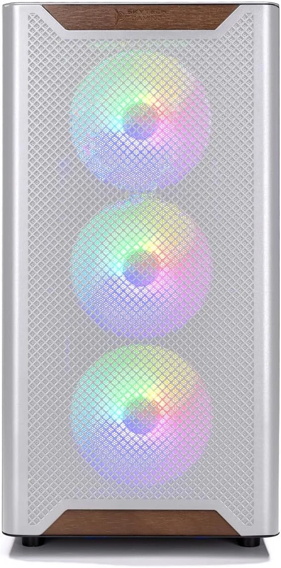 کامپیوتر گیمینگ دسکتاپ Skytech Chronos 3، رایزن 7 9800X3D 4.7 گیگاهرتز (5.2 گیگاهرتز توربو)، NVIDIA RTX 5080 16GB، مادربرد X670، حافظه SSD 2 ترابایتی Gen4 NVMe، رم 32 گیگابایتی DDR5 6000 RGB، منبع تغذیه 850W Gold ATX 3، وای فای، ویندوز 11