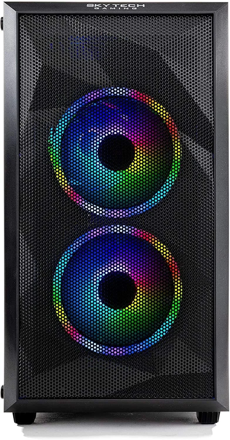 کامپیوتر رومیزی کوچک Skytech Gaming Chronos Mini - AMD Ryzen 3 3100، NVIDIA GTX 1660 Super 6GB، 16GB DDR4 3200، 500GB SSD، AC Wi-Fi، Windows 10 Home 64 بیتی