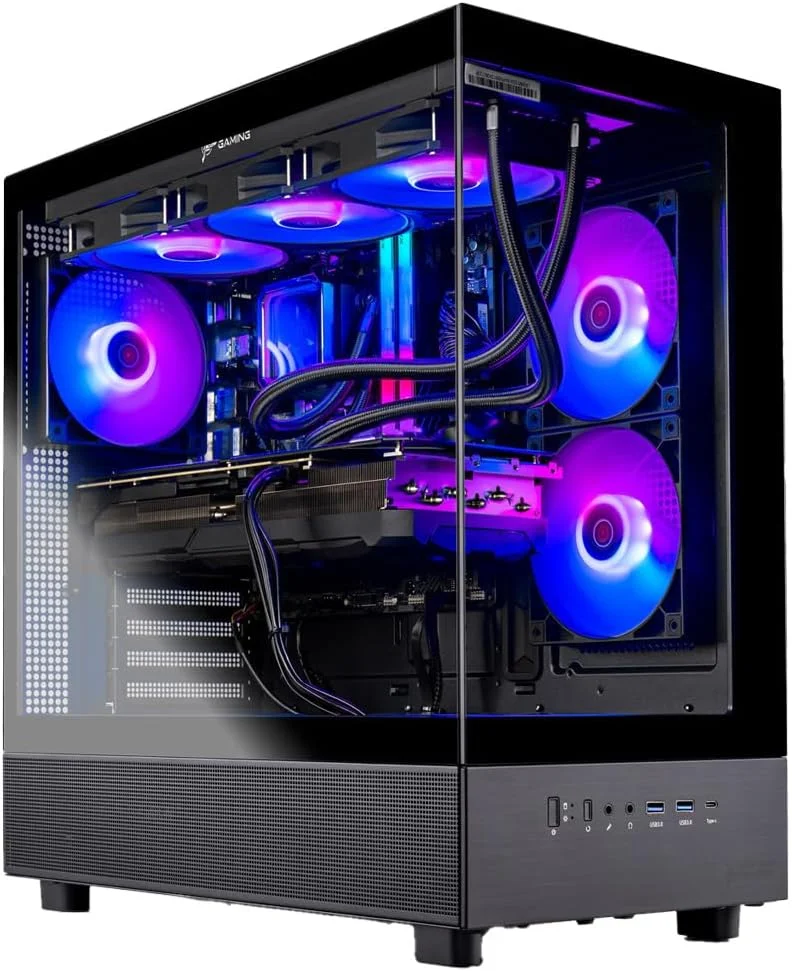کامپیوتر رومیزی گیمینگ Skytech Azure، پردازنده Ryzen 7 7700X 4.5 گیگاهرتز (توربو 5.4 گیگاهرتز)، NVIDIA RTX 5070 12GB، حافظه SSD NVMe Gen4 1 ترابایتی، رم 32 گیگابایتی DDR5 6000 RGB، منبع تغذیه 850W Gold، خنک کننده مایع ARGB 360 میلیمتری، Wi-Fi، ویندوز 11 کامپیوتر رومیزی گیمینگ Skytech Azure، پردازنده Ryzen 7 7700X 4.5 گیگاهرتز (توربو 5.4 گیگاهرتز)، NVIDIA RTX 5070 12GB، حافظه SSD NVMe Gen4 1 ترابایتی، رم 32 گیگابایتی DDR5 6000 RGB، منبع تغذیه 850W Gold، خنک کننده مایع ARGB 360 میلیمتری، Wi-Fi، ویندوز 11