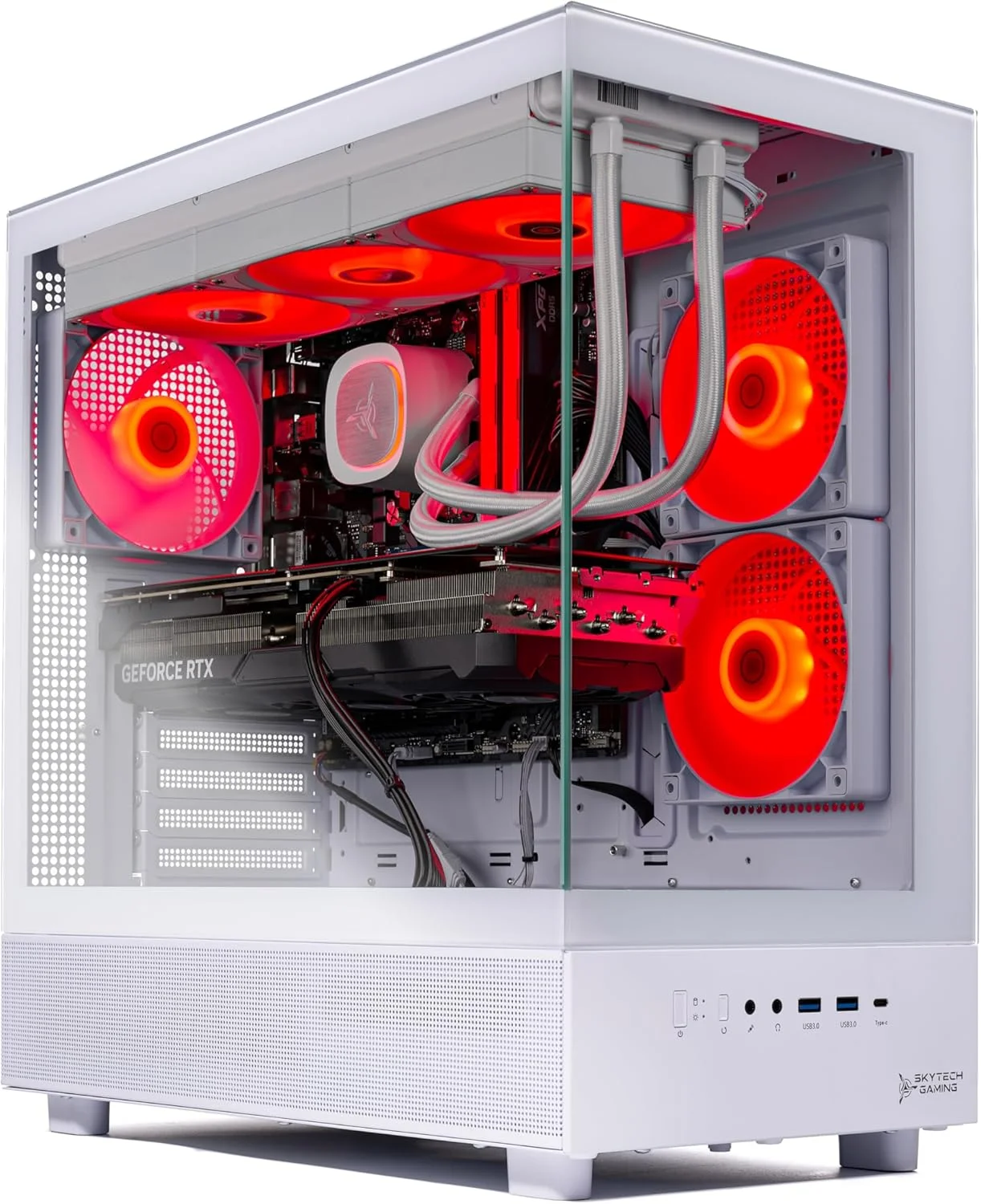 کامپیوتر گیمینگ دسکتاپ Skytech Azure، پردازنده Ryzen 7 7800X3D 4.2 گیگاهرتز (تقویت توربو 5 گیگاهرتز)، NVIDIA RTX 5070 12 گیگابایت GDDR7، حافظه SSD 2 ترابایتی Gen4 NVMe، رم 32 گیگابایتی DDR5 6000 RGB، منبع تغذیه 850 واتی Gold، خنک کننده مایع 360 میلی متری ARGB، Wi-Fi، ویندوز 11 کامپیوتر گیمینگ دسکتاپ Skytech Azure، پردازنده Ryzen 7 7800X3D 4.2 گیگاهرتز (تقویت توربو 5 گیگاهرتز)، NVIDIA RTX 5070 12 گیگابایت GDDR7، حافظه SSD 2 ترابایتی Gen4 NVMe، رم 32 گیگابایتی DDR5 6000 RGB، منبع تغذیه 850 واتی Gold، خنک کننده مایع 360 میلی متری ARGB، Wi-Fi، ویندوز 11