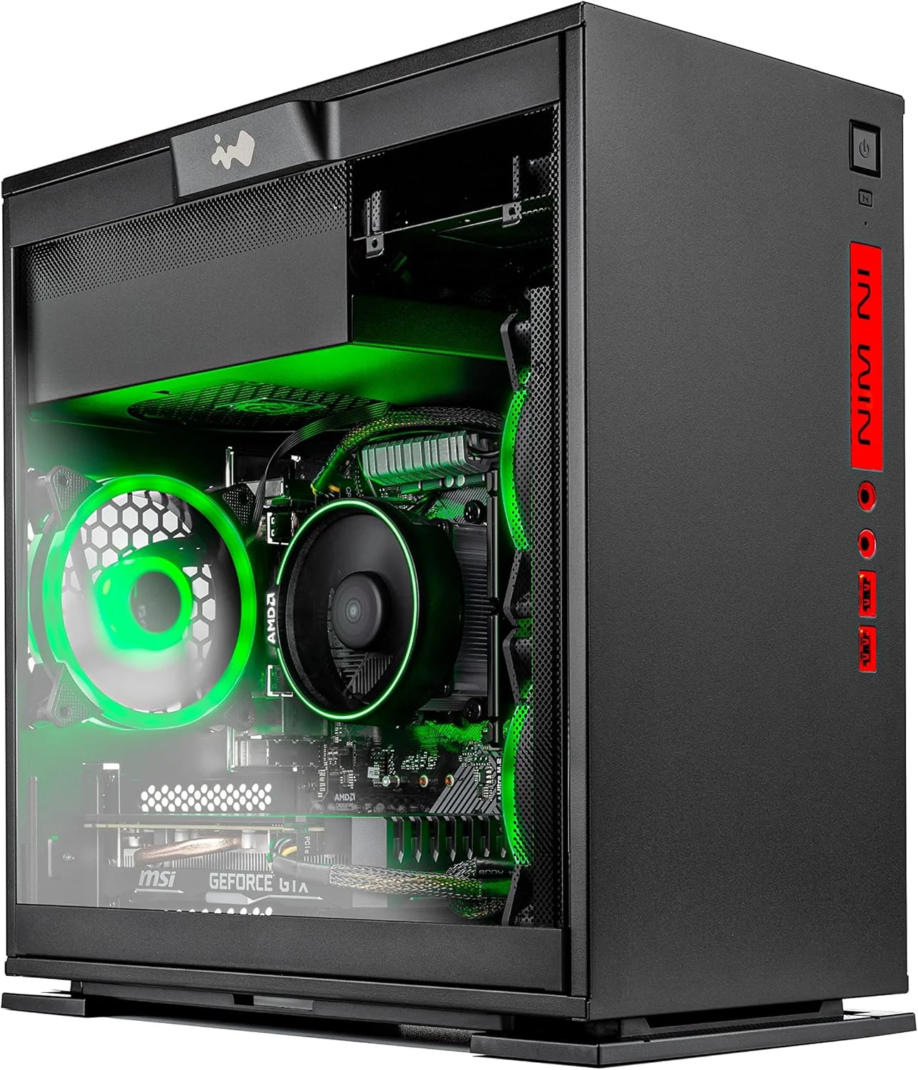 کامپیوتر رومیزی کوچک Skytech Gaming Legacy - AMD Ryzen 5 3600 3.6 GHz، GTX 1660 Super، 500 گیگابایت SSD، 16 گیگابایت DDR4 3200، منبع تغذیه 600 وات Gold، وای فای AC، ویندوز 10 نسخه خانگی 64 بیتی