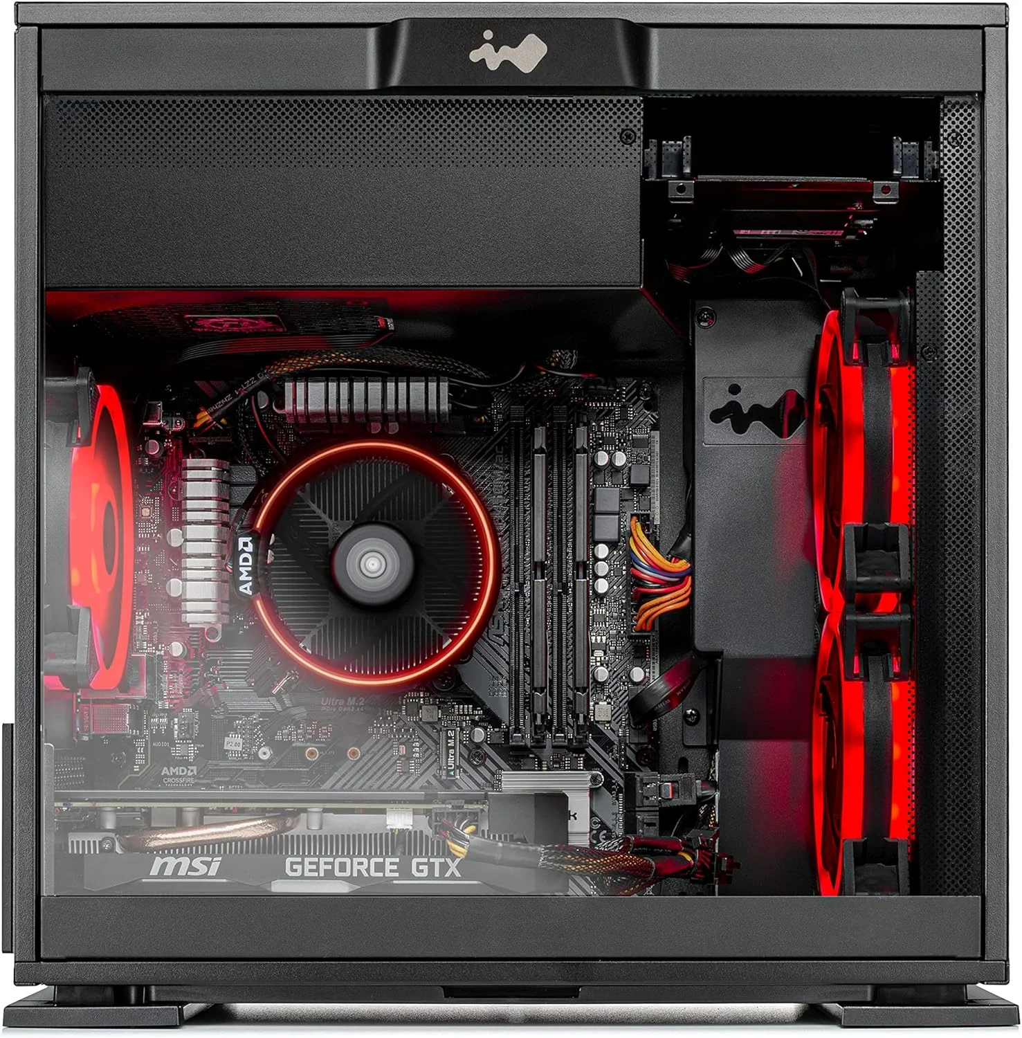 کامپیوتر رومیزی کوچک Skytech Gaming Legacy - AMD Ryzen 5 3600 3.6 GHz، GTX 1660 Super، 500 گیگابایت SSD، 16 گیگابایت DDR4 3200، منبع تغذیه 600 وات Gold، وای فای AC، ویندوز 10 نسخه خانگی 64 بیتی