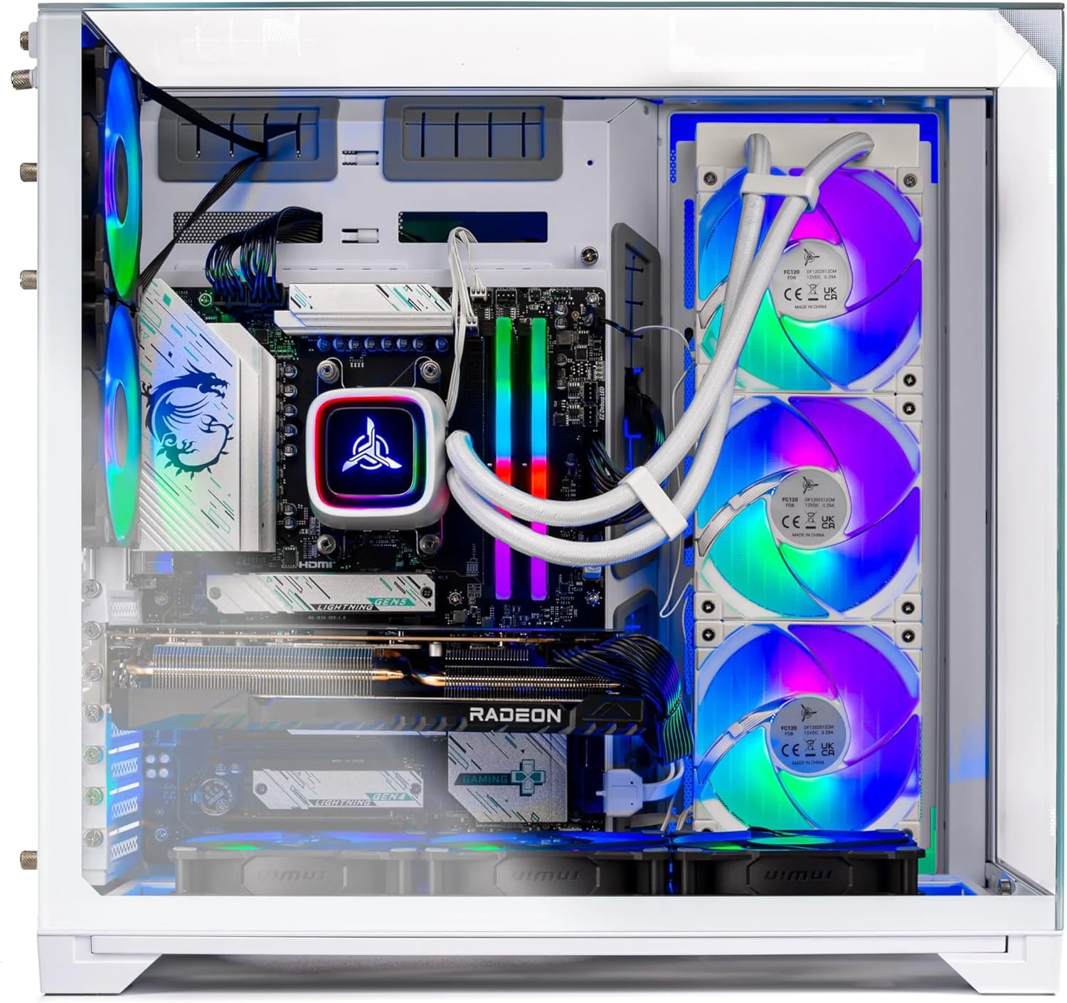 کامپیوتر رومیزی گیمینگ Skytech O11 Vision، پردازنده Ryzen 7 9800X3D 4.7 گیگاهرتز (5.2 گیگاهرتز)، کارت گرافیک AMD RX 9070XT 16GB، حافظه SSD 2TB Gen4 NVMe، رم 32GB DDR5 6000 RGB، منبع تغذیه 850W Gold ATX 3، خنک کننده مایع 360mm ARGB AIO، وای فای، ویندوز 11 کامپیوتر رومیزی گیمینگ Skytech O11 Vision، پردازنده Ryzen 7 9800X3D 4.7 گیگاهرتز (5.2 گیگاهرتز)، کارت گرافیک AMD RX 9070XT 16GB، حافظه SSD 2TB Gen4 NVMe، رم 32GB DDR5 6000 RGB، منبع تغذیه 850W Gold ATX 3، خنک کننده مایع 360mm ARGB AIO، وای فای، ویندوز 11