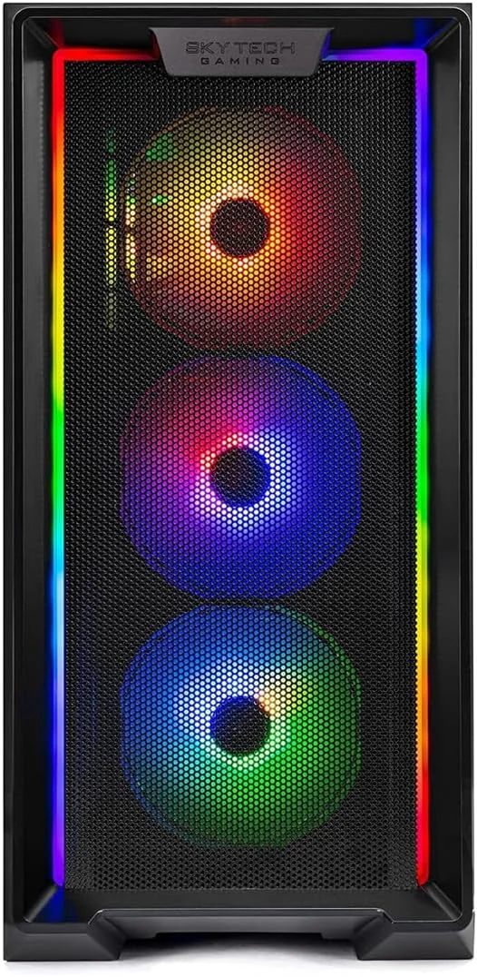 کامپیوتر رومیزی گیمینگ Skytech Nebula، پردازنده Intel i5 13400F 2.5 گیگاهرتز (4.6 گیگاهرتز توربو)، NVIDIA RTX 4060 8GB، حافظه SSD NVMe 1 ترابایتی، رم 16 گیگابایتی DDR4 3200، منبع تغذیه 650W Gold، Wi-Fi، ویندوز 11 کامپیوتر رومیزی گیمینگ Skytech Nebula، پردازنده Intel i5 13400F 2.5 گیگاهرتز (4.6 گیگاهرتز توربو)، NVIDIA RTX 4060 8GB، حافظه SSD NVMe 1 ترابایتی، رم 16 گیگابایتی DDR4 3200، منبع تغذیه 650W Gold، Wi-Fi، ویندوز 11