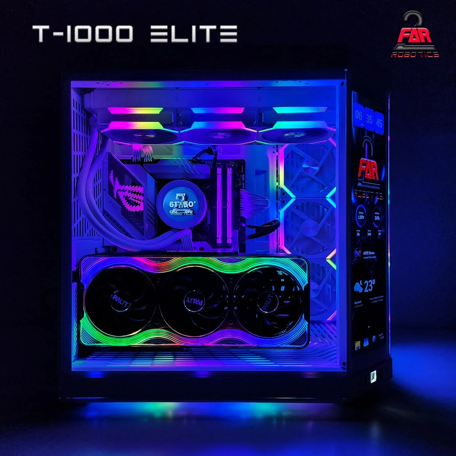 کامپیوتر گیمینگ T‑1000 Black Elite RTX 5090 - کیس Hyte Y70 Touch Infinite، پردازنده Intel Ultra 9 285K، رم 64 گیگابایتی 6400MT، اس اس دی 2 ترابایتی 9100 PRO NVMe، مادربرد R.O.G Strix، ویندوز 11 پرو کامپیوتر گیمینگ T‑1000 Black Elite RTX 5090 - کیس Hyte Y70 Touch Infinite، پردازنده Intel Ultra 9 285K، رم 64 گیگابایتی 6400MT، اس اس دی 2 ترابایتی 9100 PRO NVMe، مادربرد R.O.G Strix، ویندوز 11 پرو