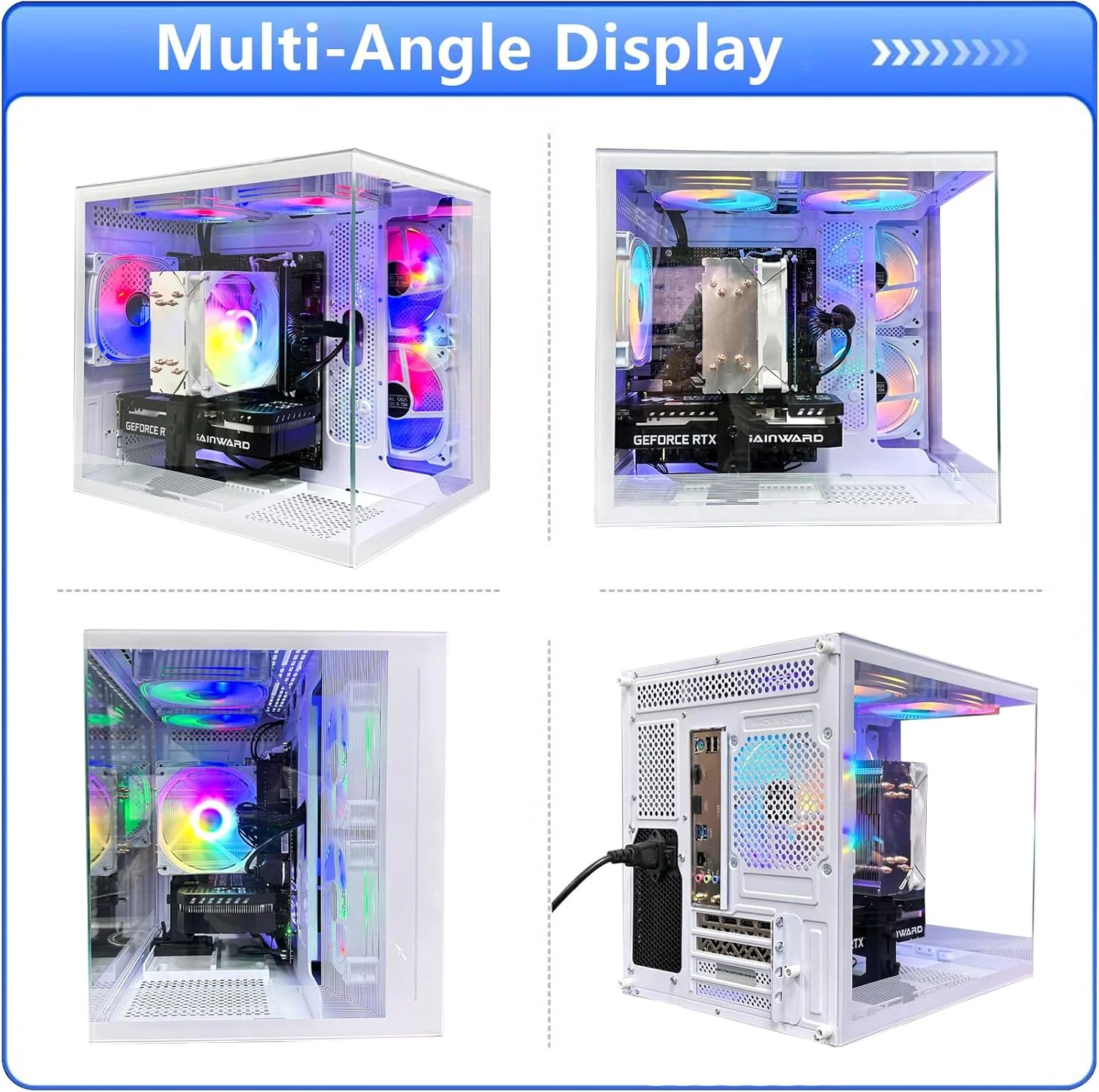 کامپیوتر گیمینگ | رم ۱۶ گیگابایت | اس اس دی ۵۱۲ گیگابایت | پردازنده Core I5 12400F 2.5G | شش هسته تا 4.4G | کامپیوتر رومیزی از پیش ساخته شده 4K مناسب کاربری اداری، خانگی و دارای وای فای - سفید کامپیوتر گیمینگ | رم ۱۶ گیگابایت | اس اس دی ۵۱۲ گیگابایت | پردازنده Core I5 12400F 2.5G | شش هسته تا 4.4G | کامپیوتر رومیزی از پیش ساخته شده 4K مناسب کاربری اداری، خانگی و دارای وای فای - سفید