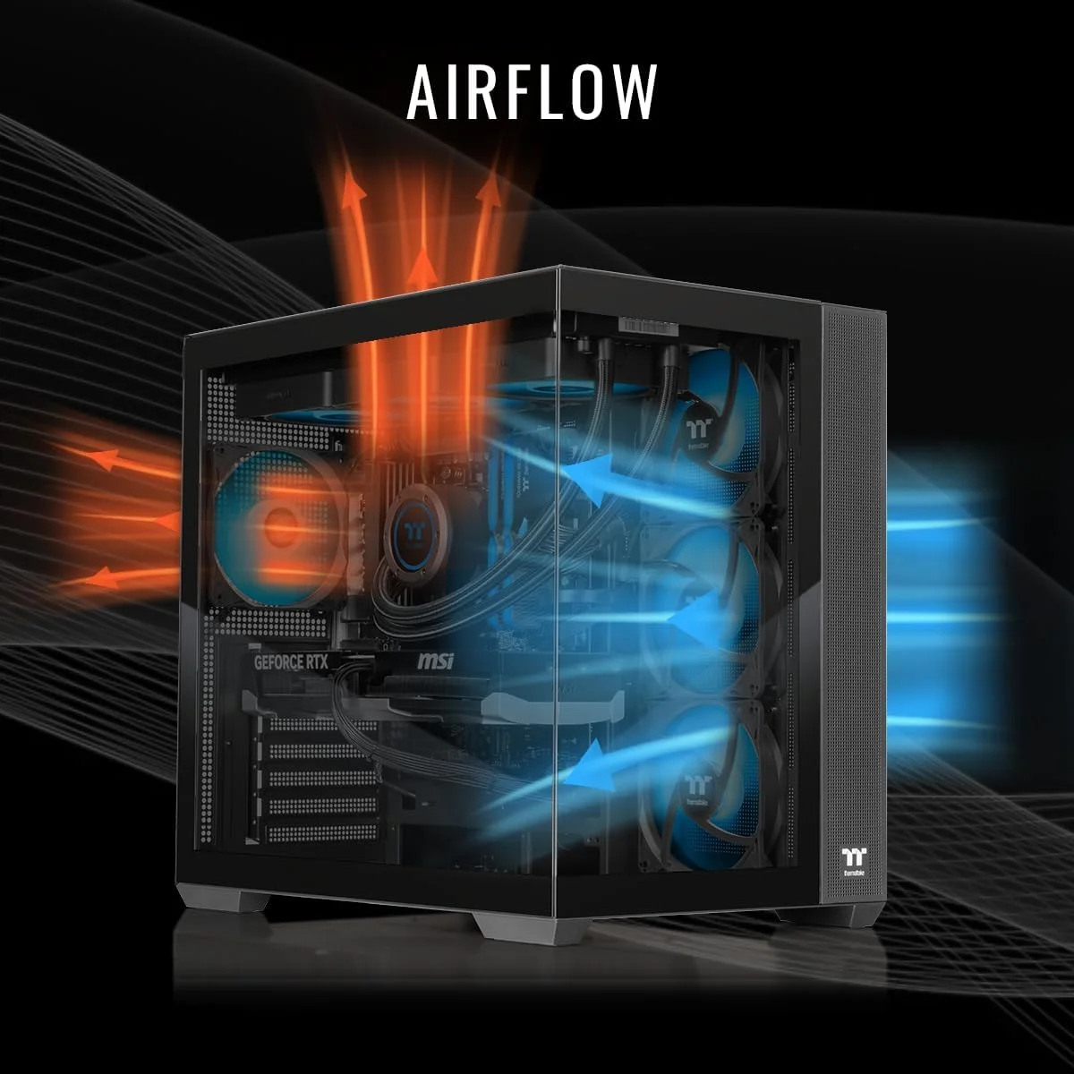 کامپیوتر گیمینگ ترمالتیک LCGS View 9880-380 (AMD Ryzen™ 7 9800X3D، رم ToughRam 32GB DDR5 6400MT/s RGB، NVIDIA® GeForce RTX™ 5080، حافظه 1TB NVMe M.2، WiFi، ویندوز 11) V38B-B850-580-LCS