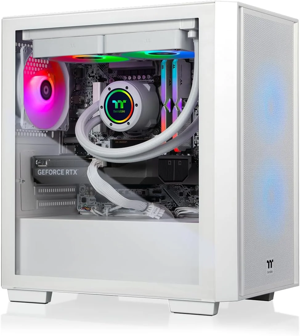 کامپیوتر گیمینگ Thermaltake LCGS Versa u2660TS (پردازنده Intel® Core™ Ultra 7 265KF، حافظه رم 32 گیگابایت 6000MT/s DDR5 RGB، کارت گرافیک NVIDIA GeForce® RTX 5060 Ti 8G، حافظه 2 ترابایت NVMe M.2، WiFi، ویندوز 11) H16S-B860-56T-LCS