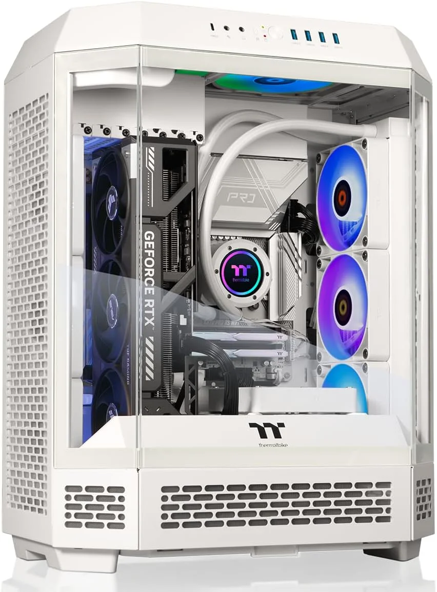 کامپیوتر گیمینگ Thermaltake Reactor 9880S (AMD Ryzen™ 7 9800X3D، رم ToughRam 32GB DDR5 6400MT/s RGB، NVIDIA® GeForce RTX™ 5080، 2TB NVMe M.2، WiFi، Windows 11) T6WT-X870-580-LCS